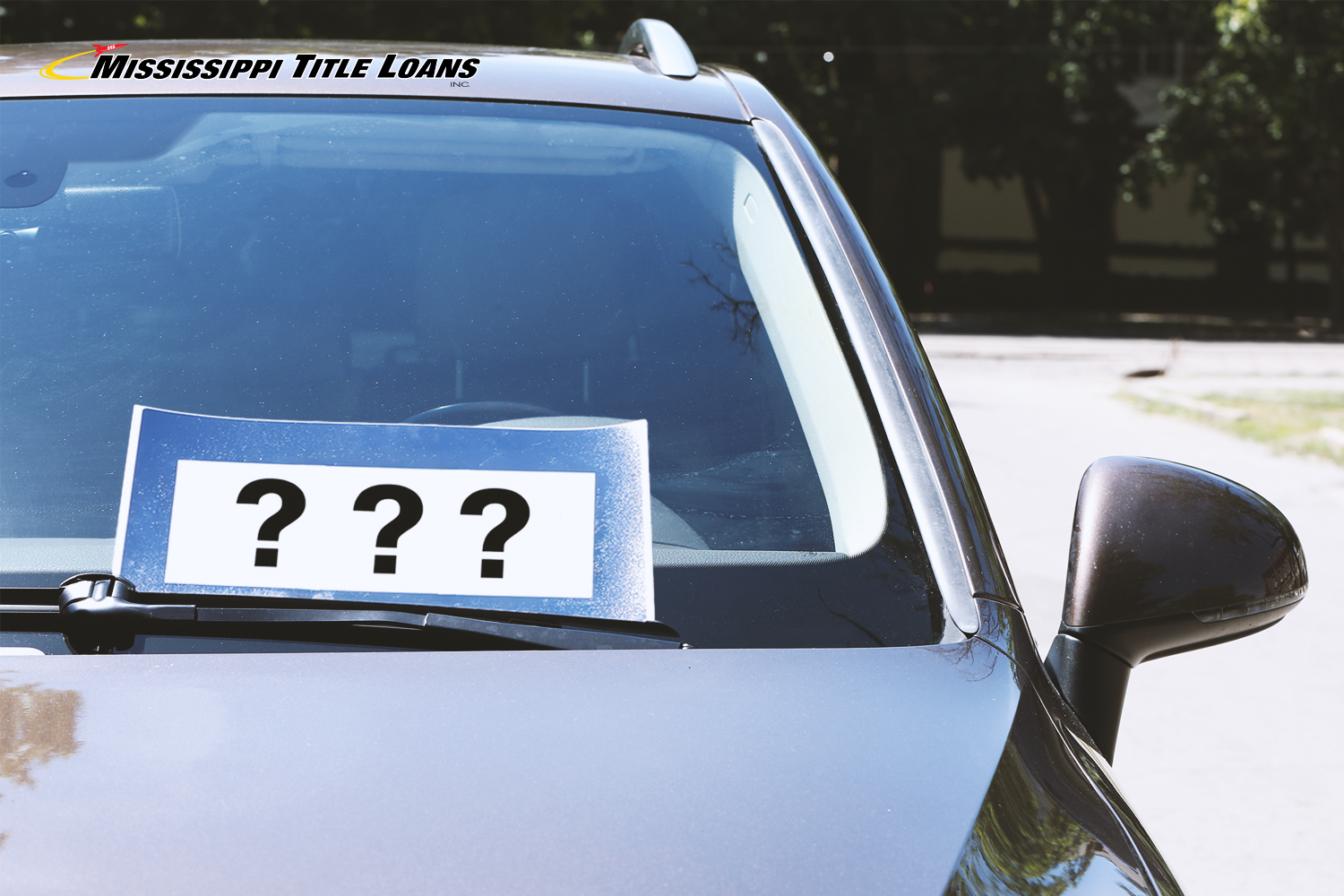 car with a question mark value tag