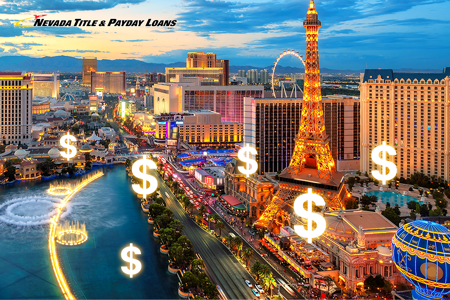 shot of Las Vegas, NV, showing Vegas surge prices