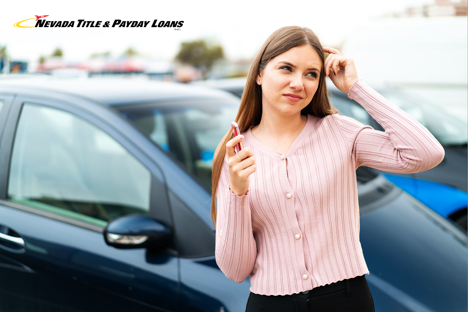 woman needs cash and considers a car equity loan