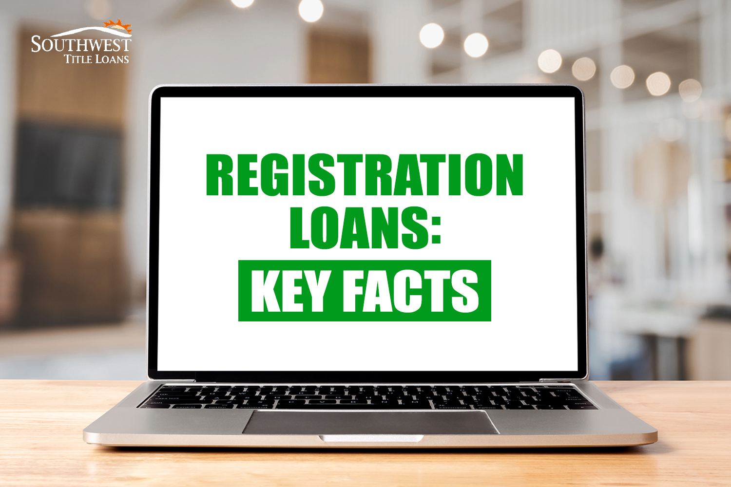 laptop showing registration loan facts