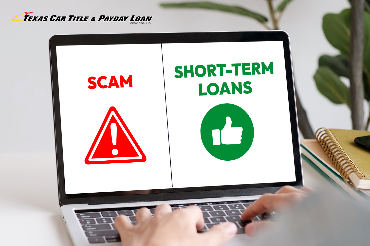 searching online for reputable loans and avoiding loan scams