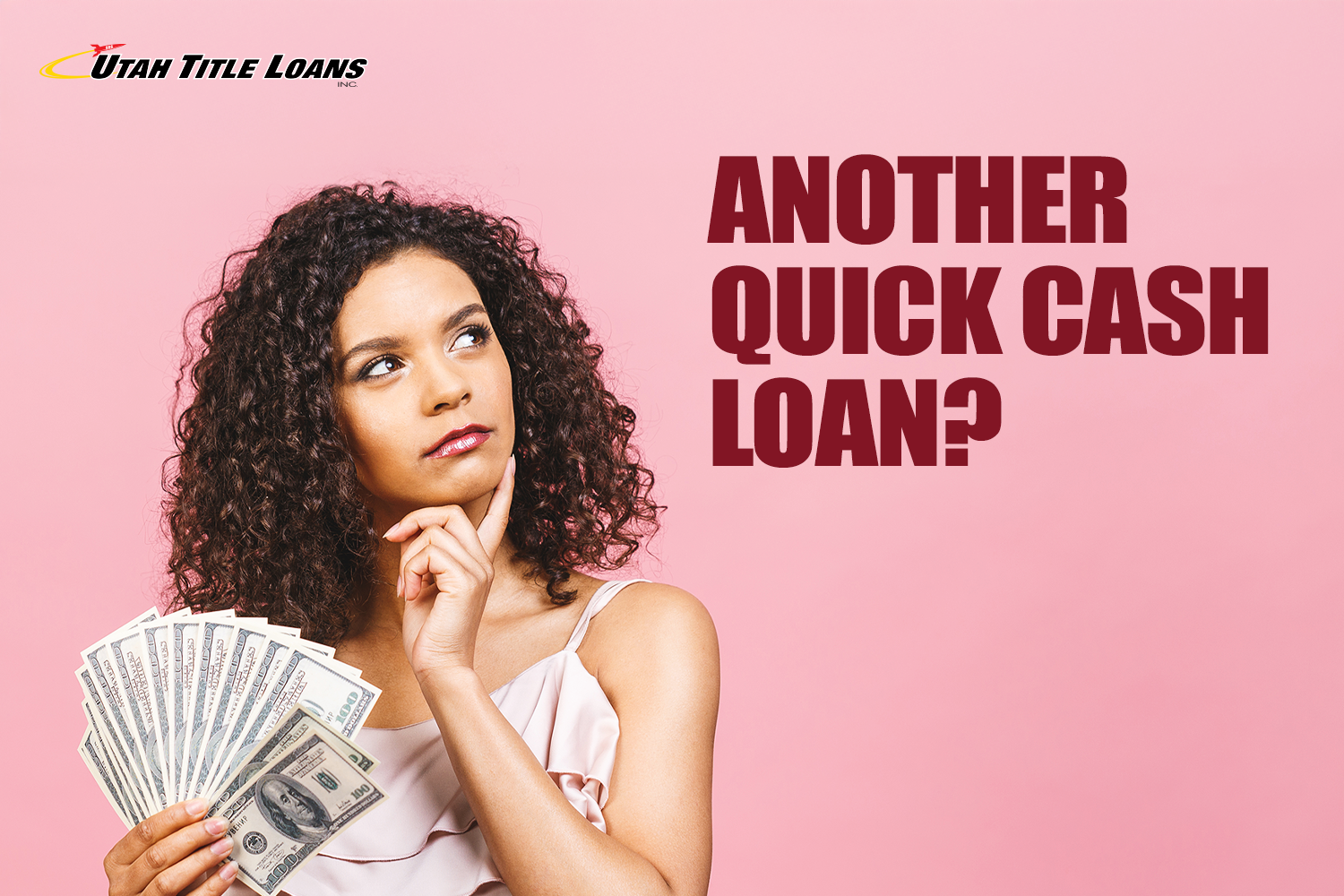 woman thinks about getting another quick cash loan