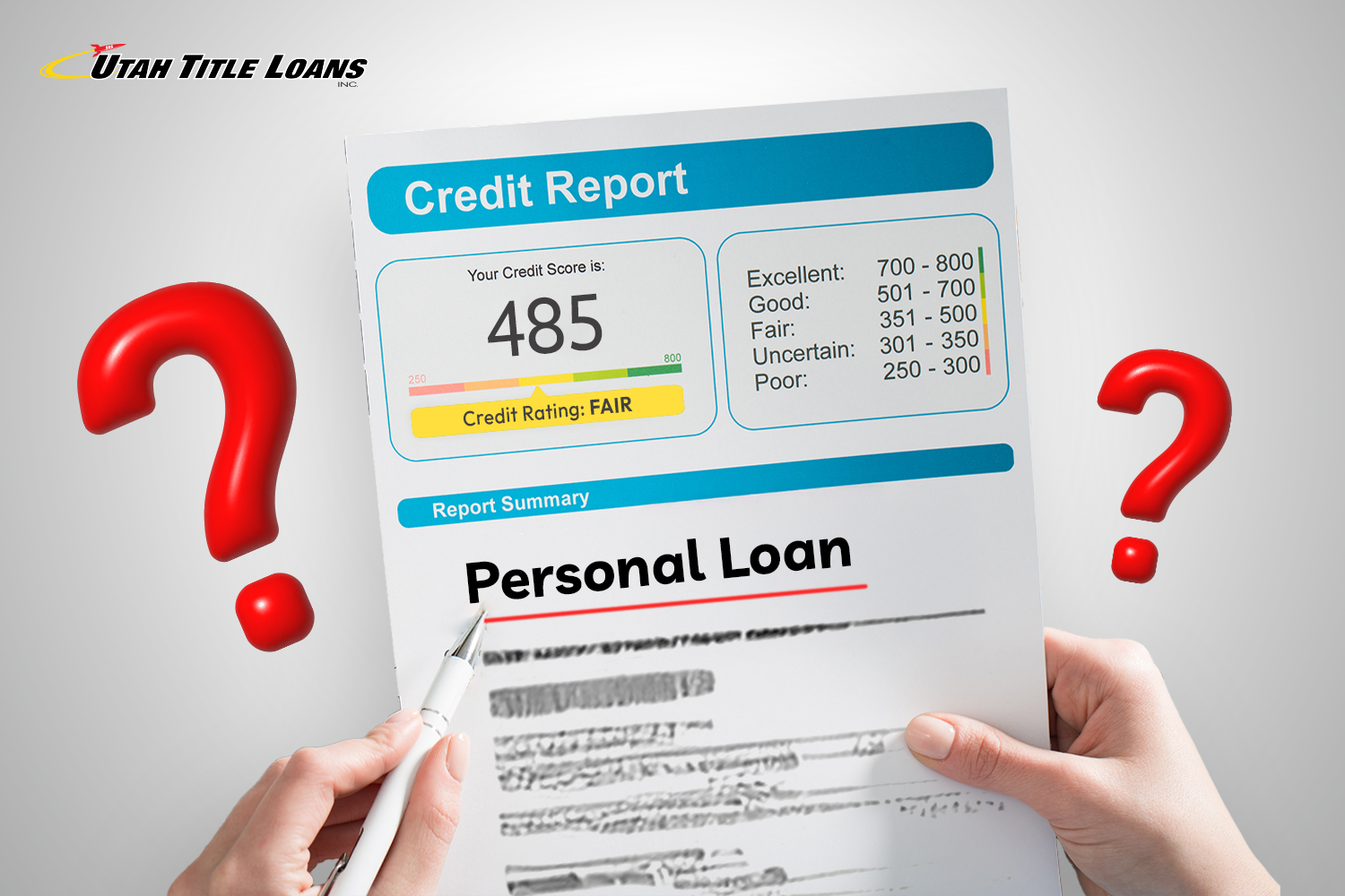 checking credit report to see if you can get a personal loan