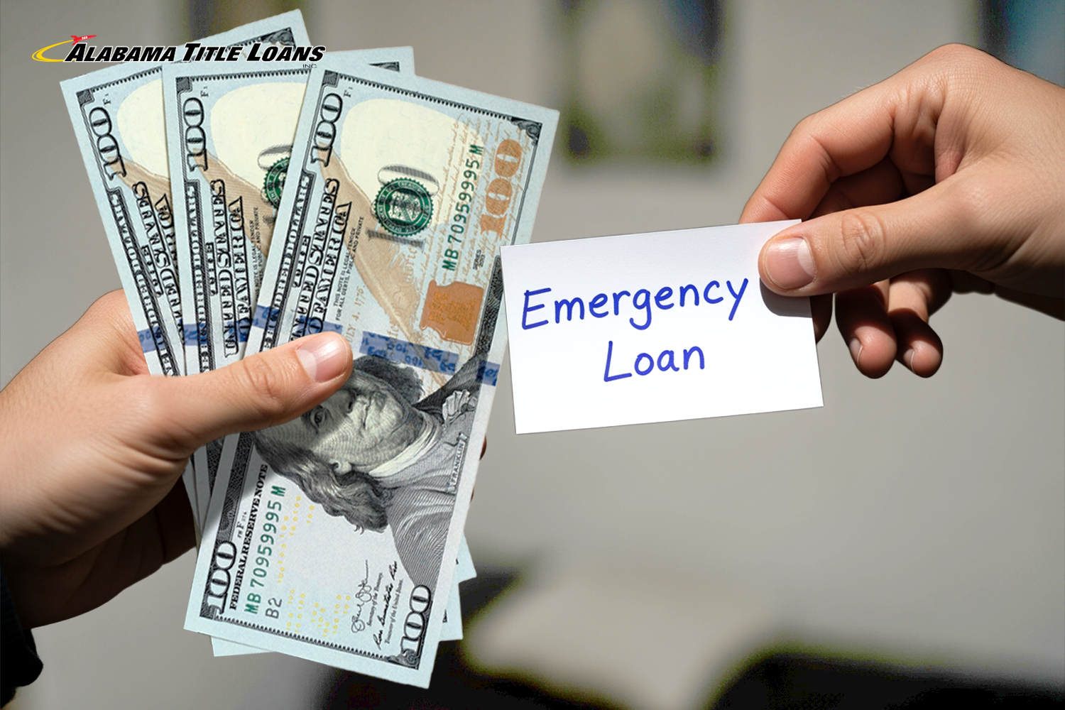 receiving $300 cash from an emergency loan