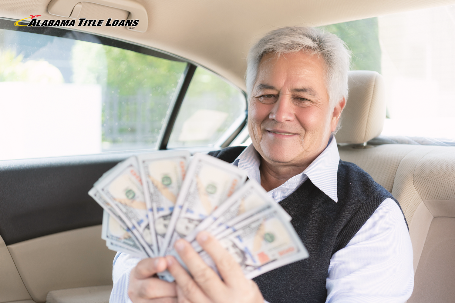 retirees holds title pawn cash in his car