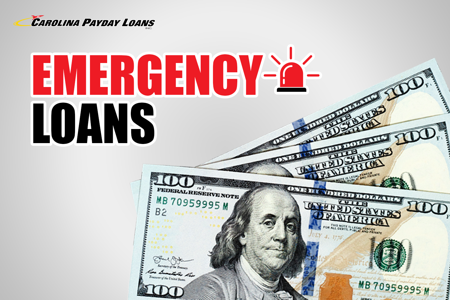 cash from a quick emergency loan