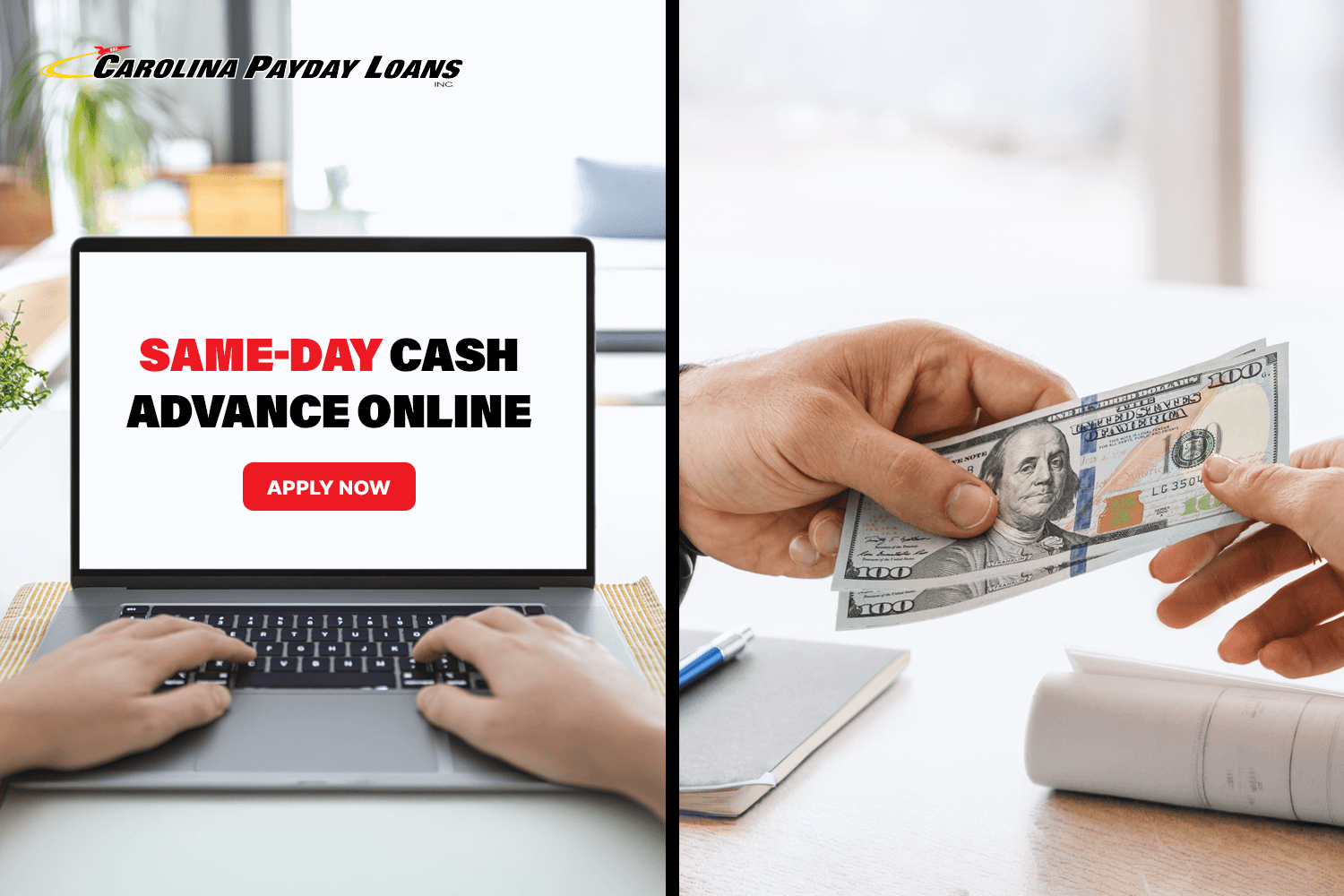 borrower applies for online cash advance and receives $200