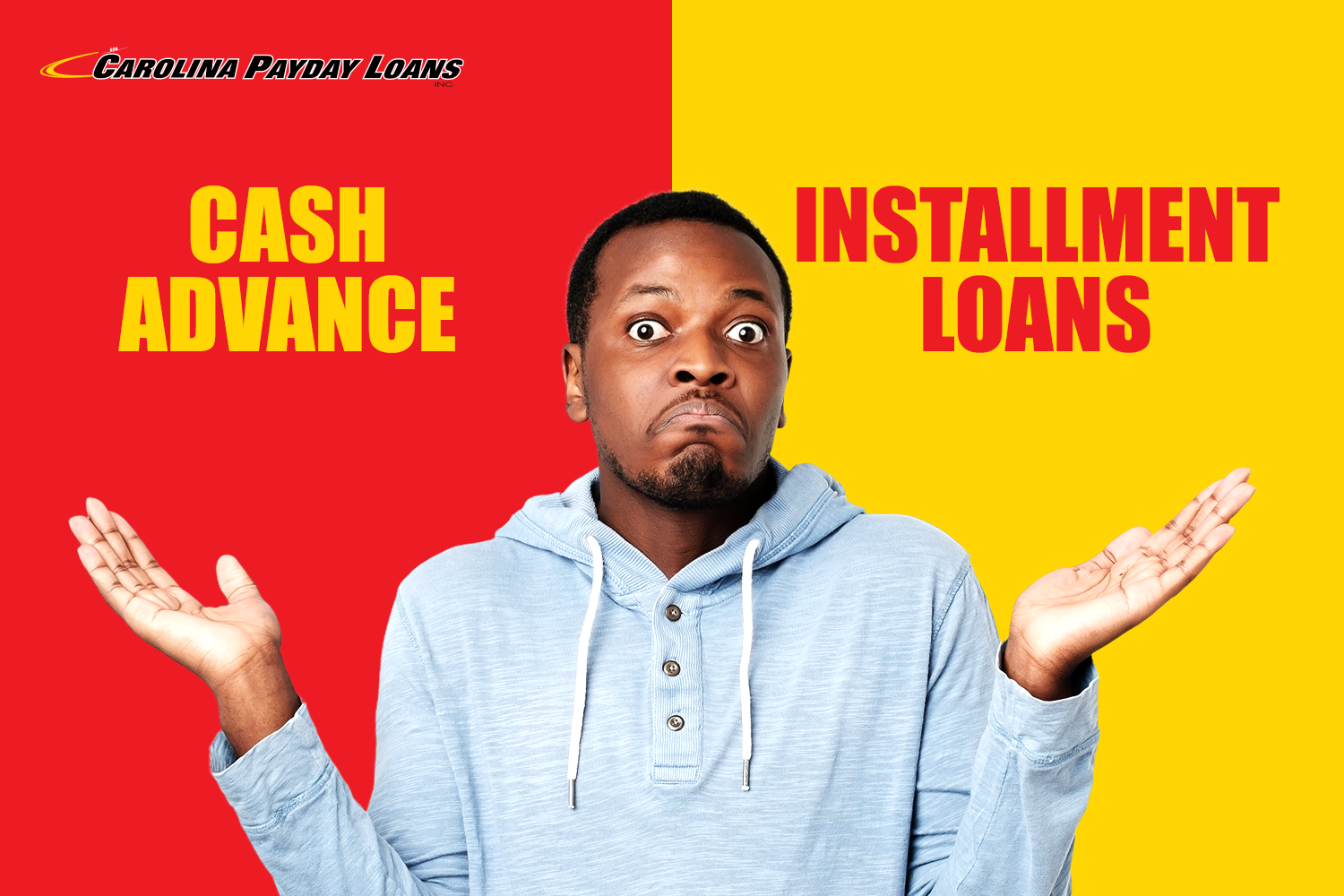 man wonders about cash advances vs installment loans