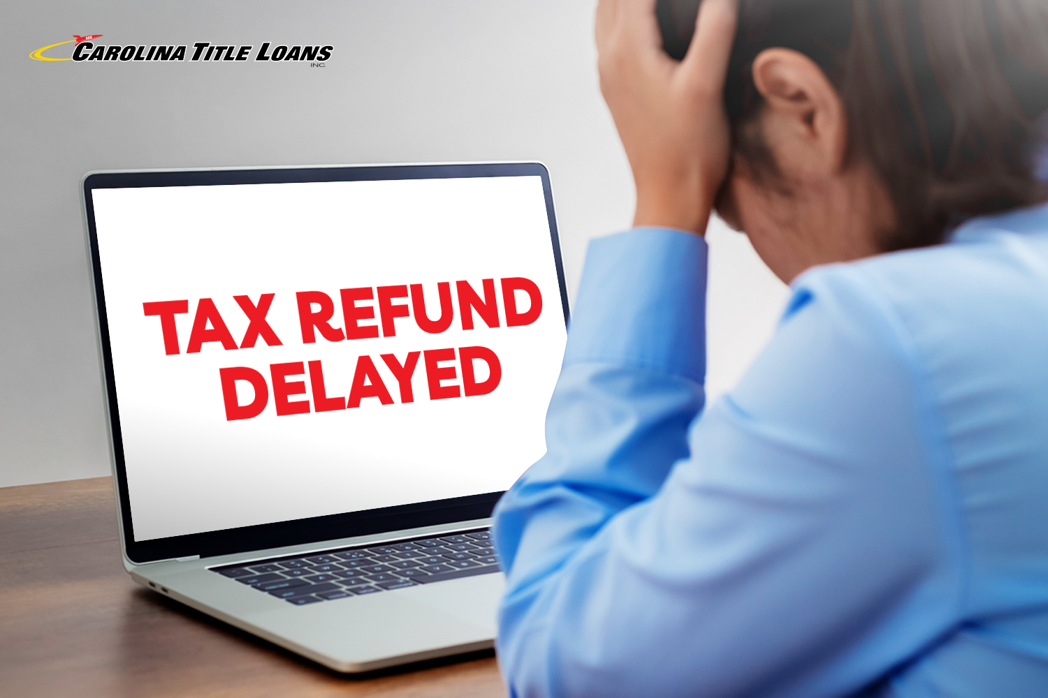 man stressed about delayed tax refund