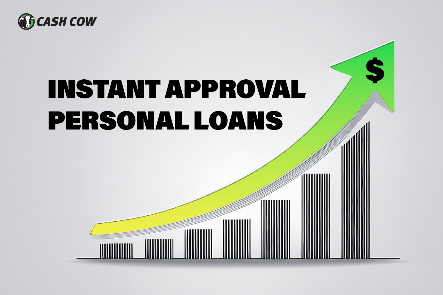 graph that says "instant approval personal loans"