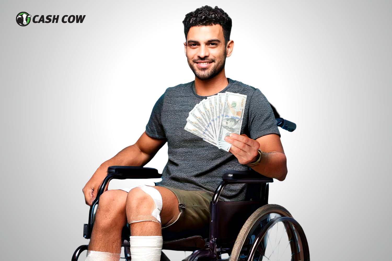 man in wheelchair with payday loans for disability benefits
