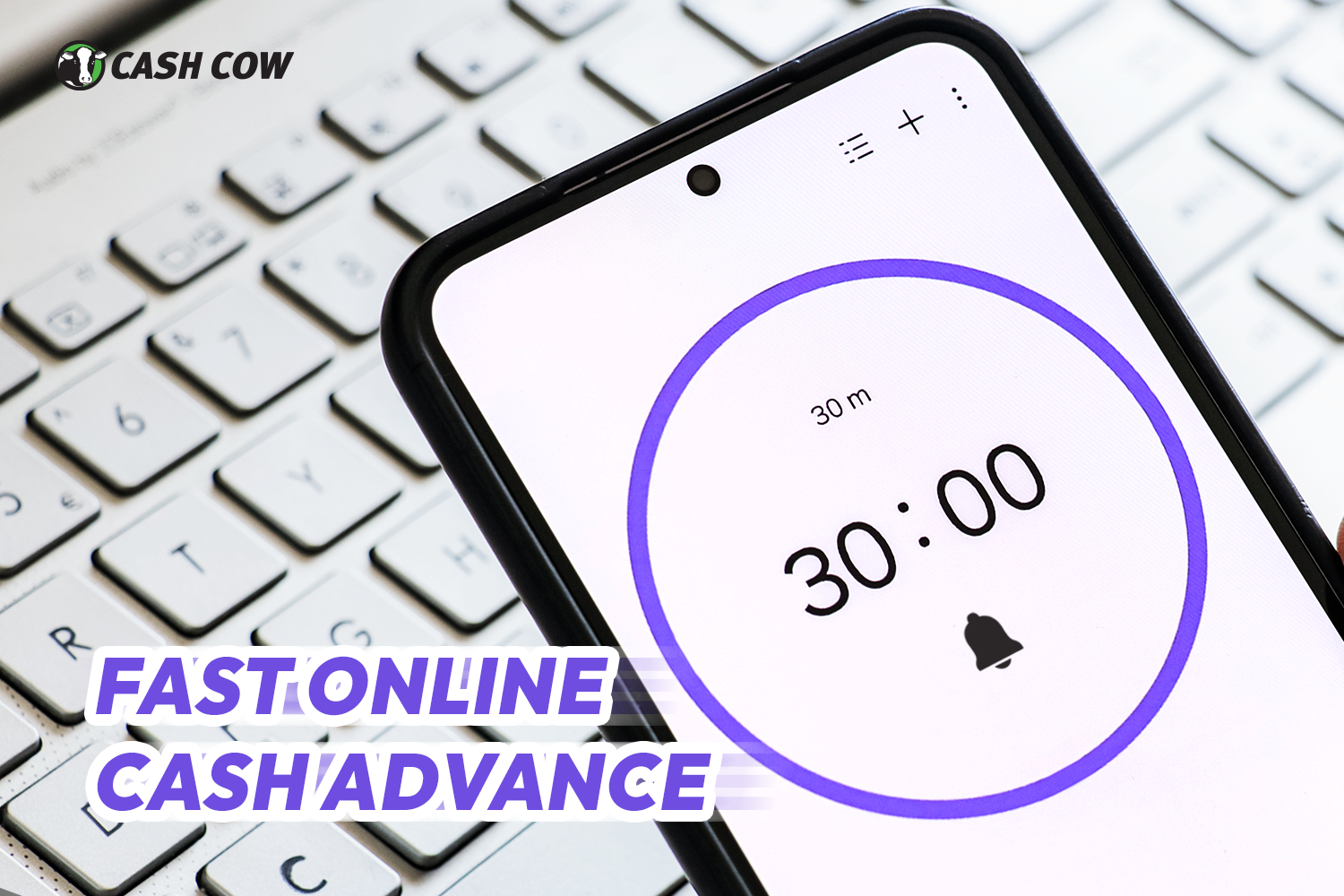 30 minute timer on the phone for getting an online cash advance