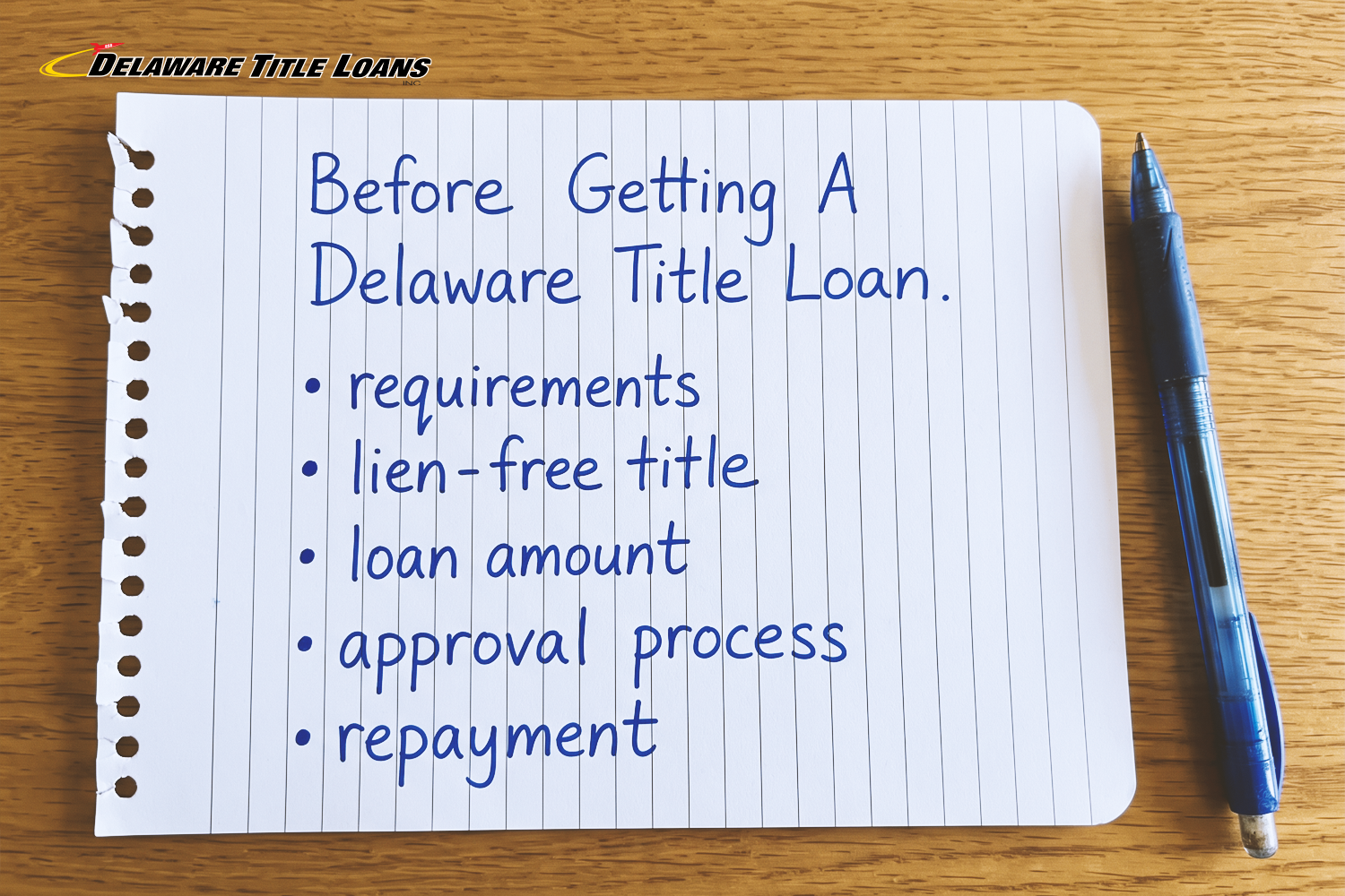 list of things to consider before getting a title loan in delaware