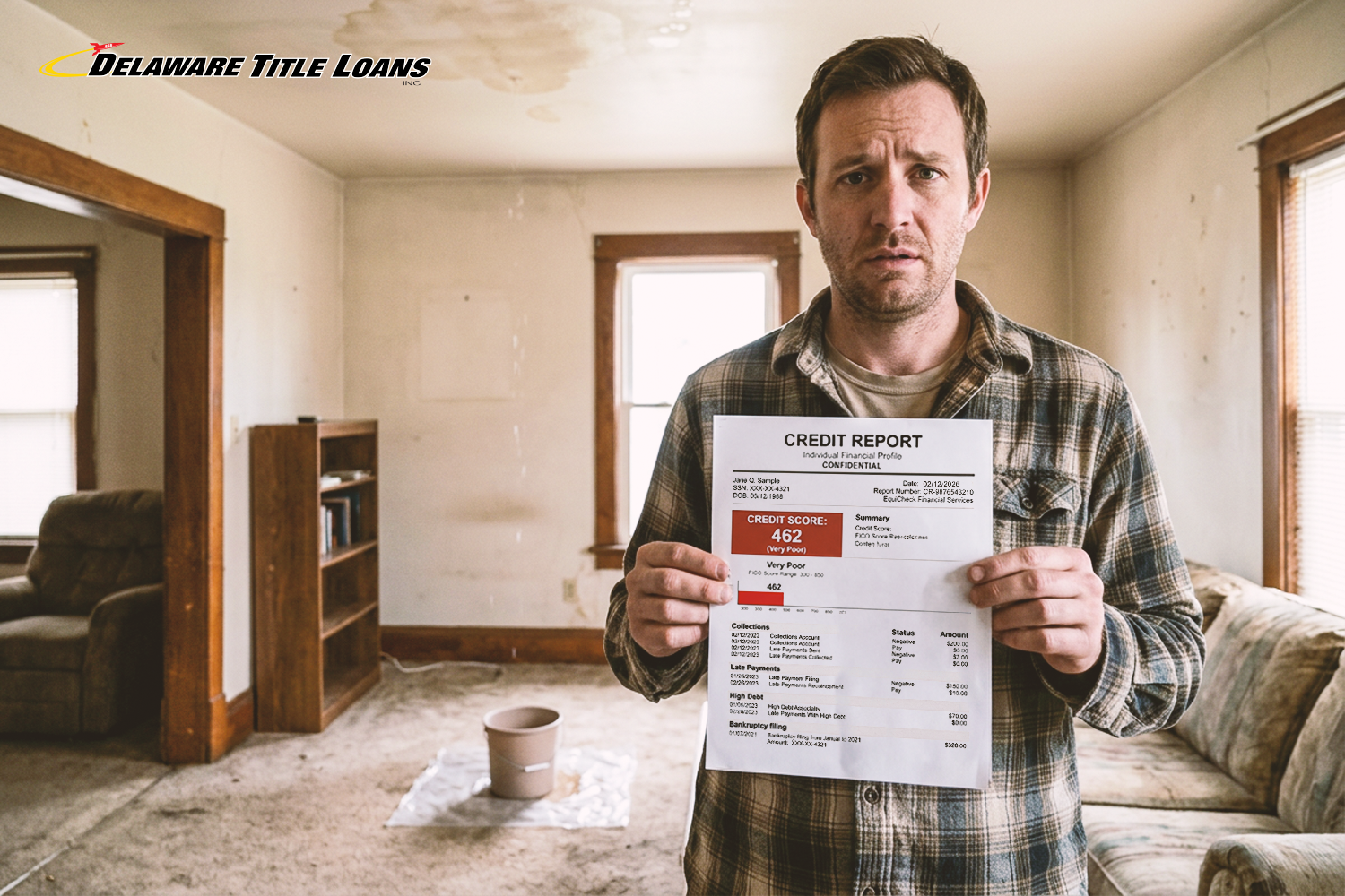 man struggling and needs an emergency $3,000 Delaware loan