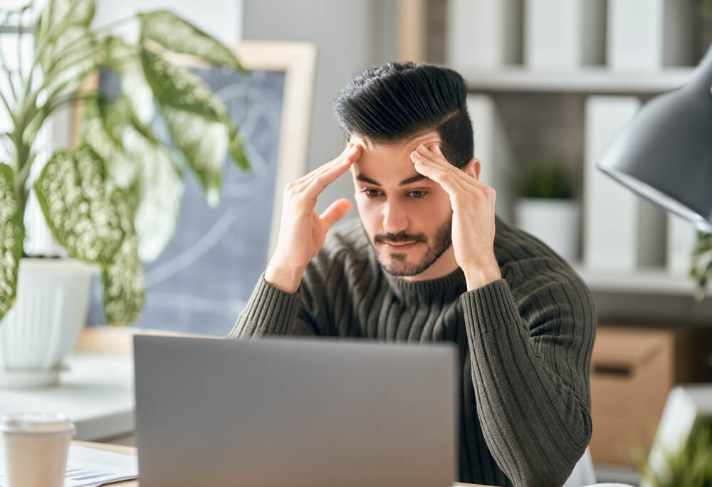 man learning personal finance facts