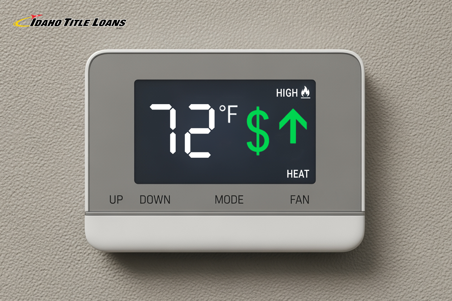 winter heating bill help in Idaho for increased thermostat