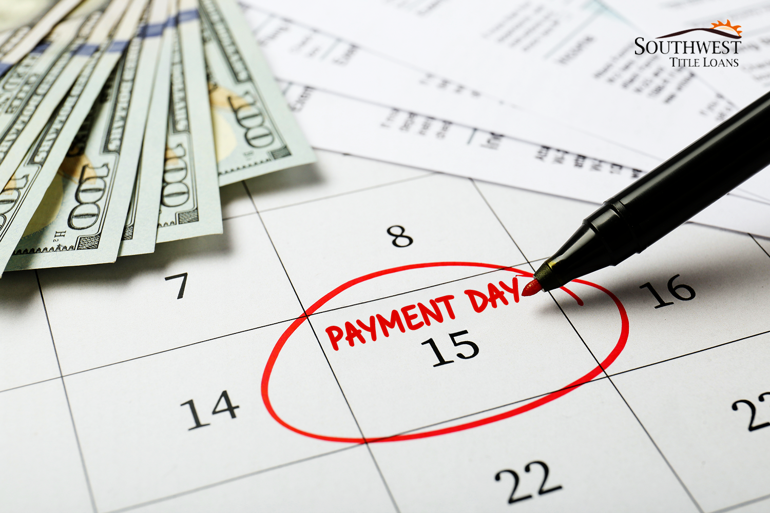circling payment due date for registration loan monthly payment