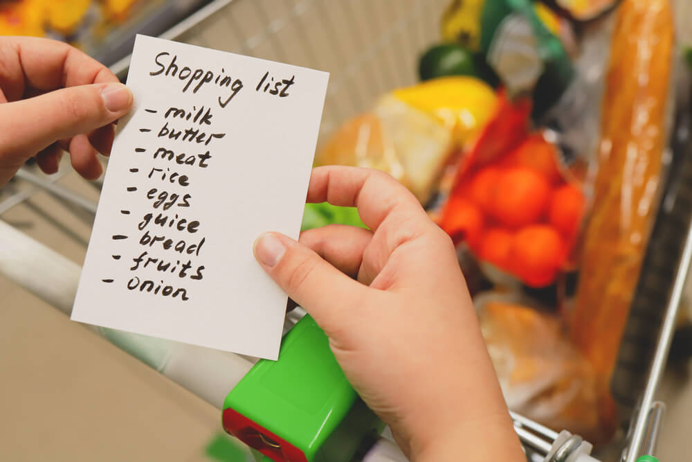 Money hacks: shopping list