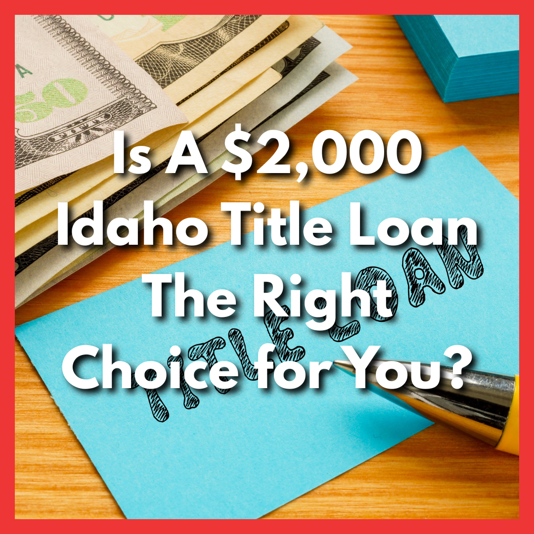 title loan post it and cash