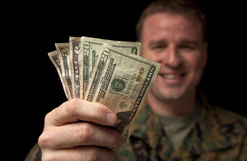 veteran with money