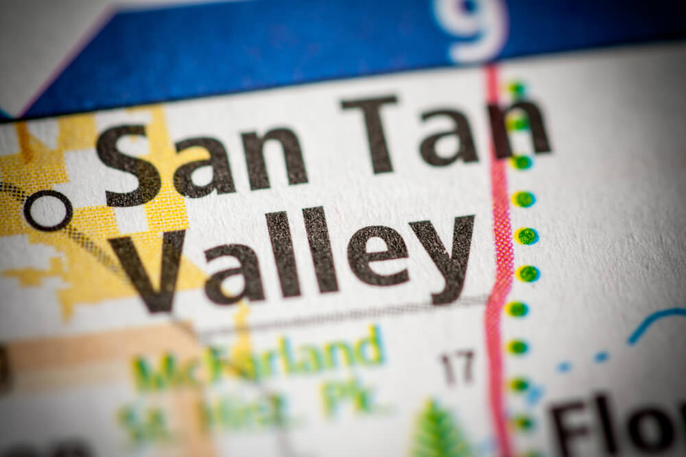 San Tan Valley on a map