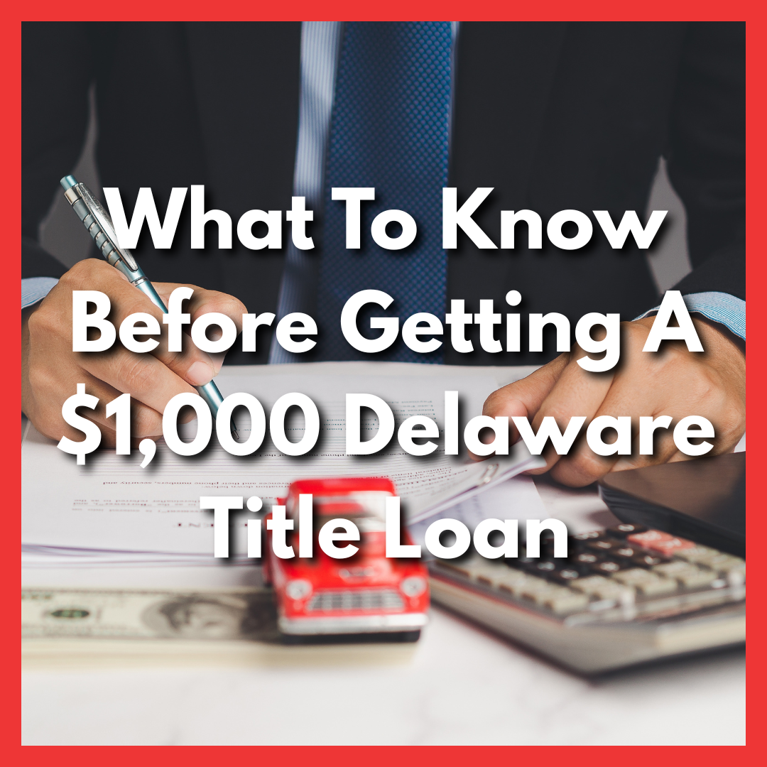 man signing a title loan agreement with car and money in front of him