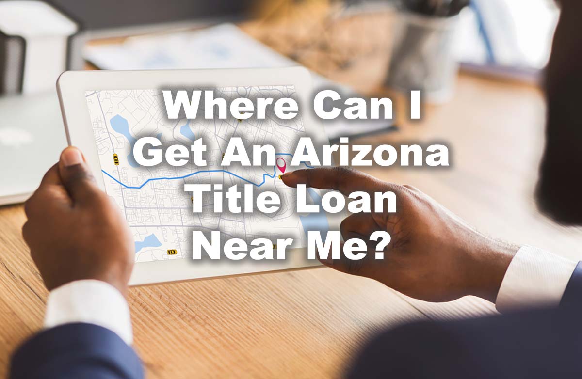 man looking for Arizona title loan locations online