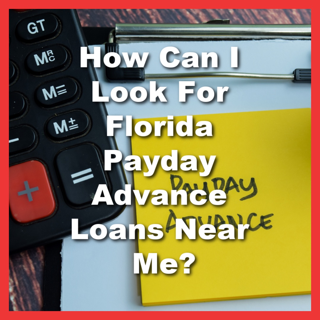 calculator and sticky notes that says payday advance