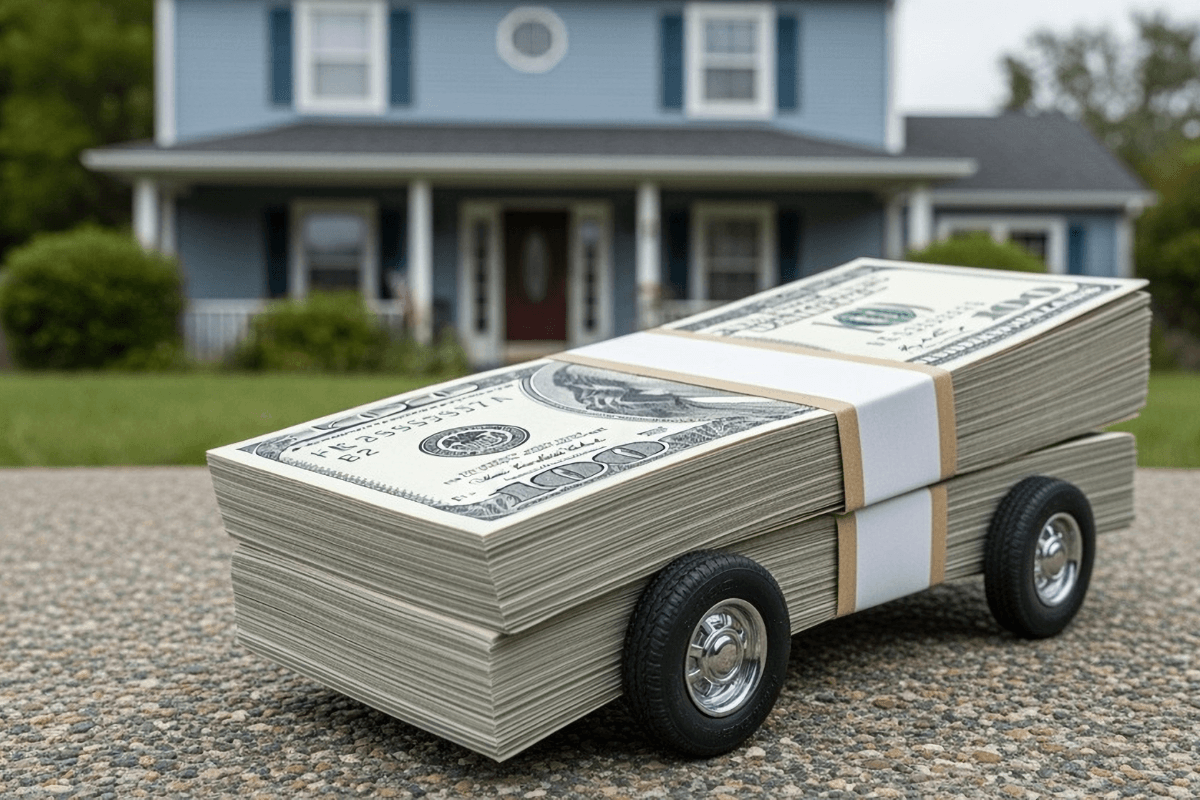 car made out of money for $3,000 title loan in Texas