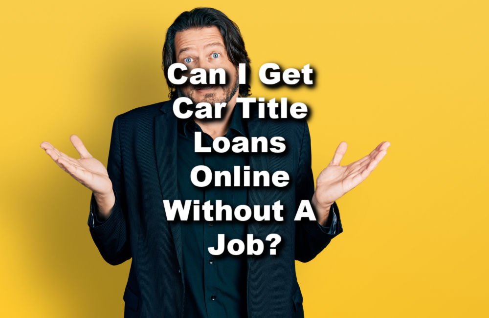 man asking about car title loans online