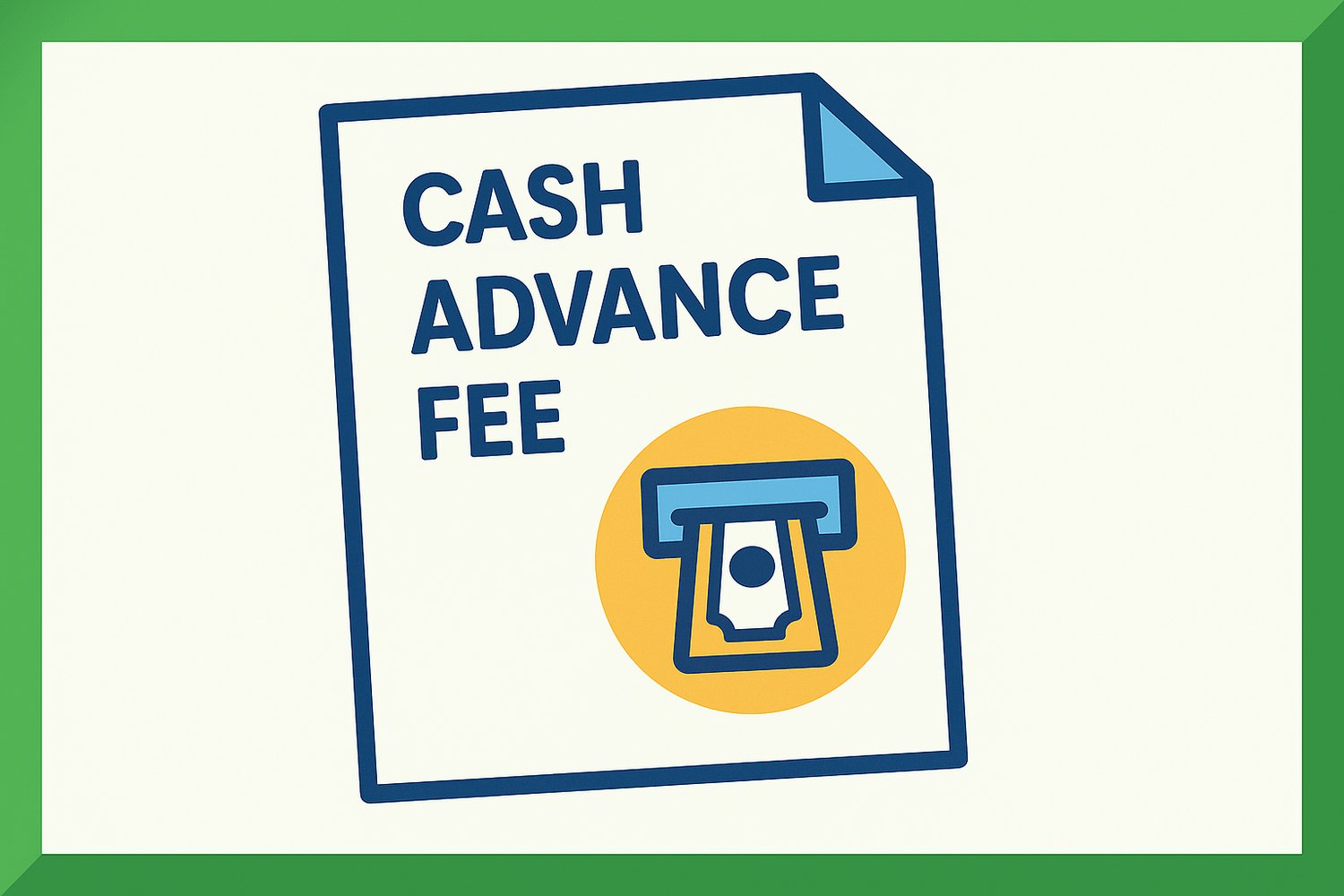 Cash advance fee icon