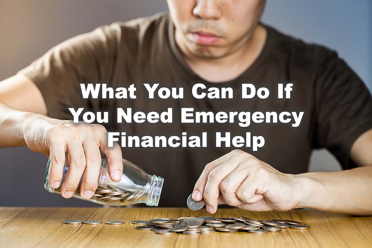 man needing emergency financial help