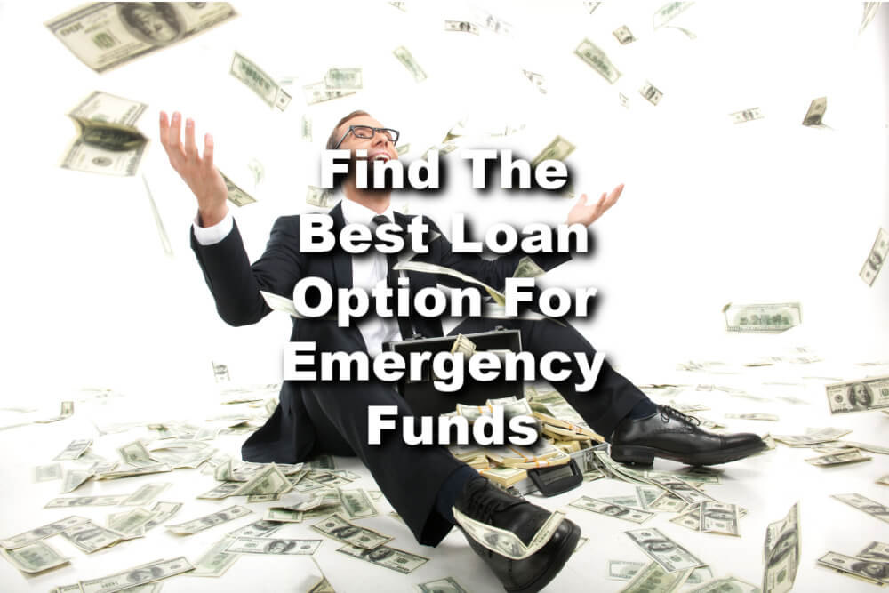 man receiving cash from emergency loan options