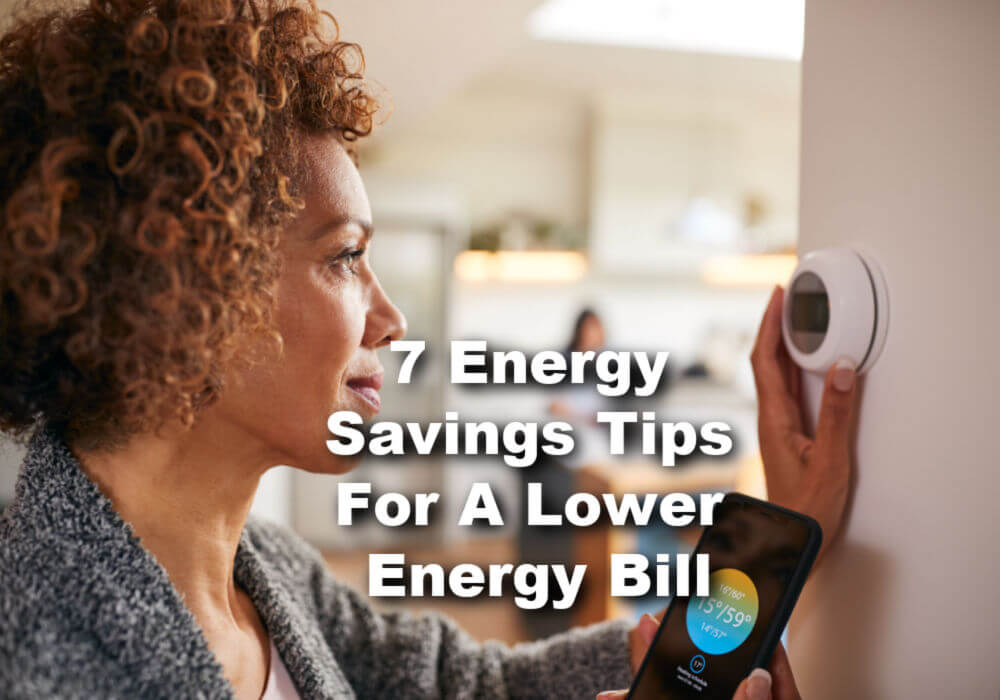 woman using energy saving tips