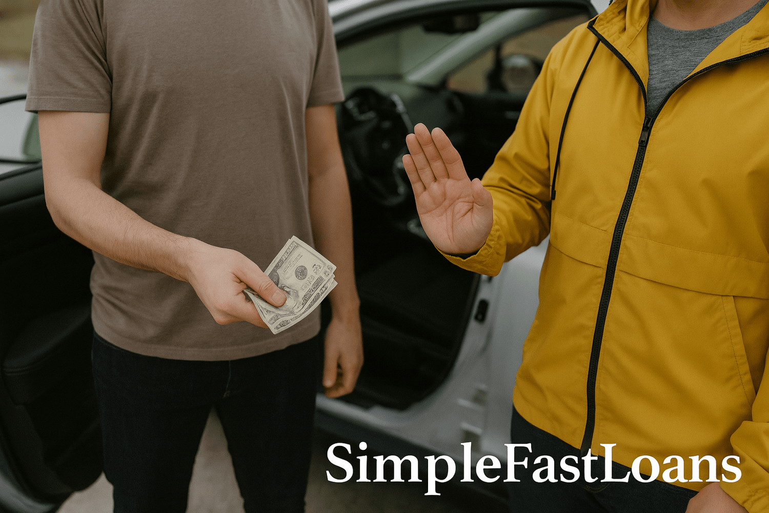 Driver refusing payment for a free ride to work