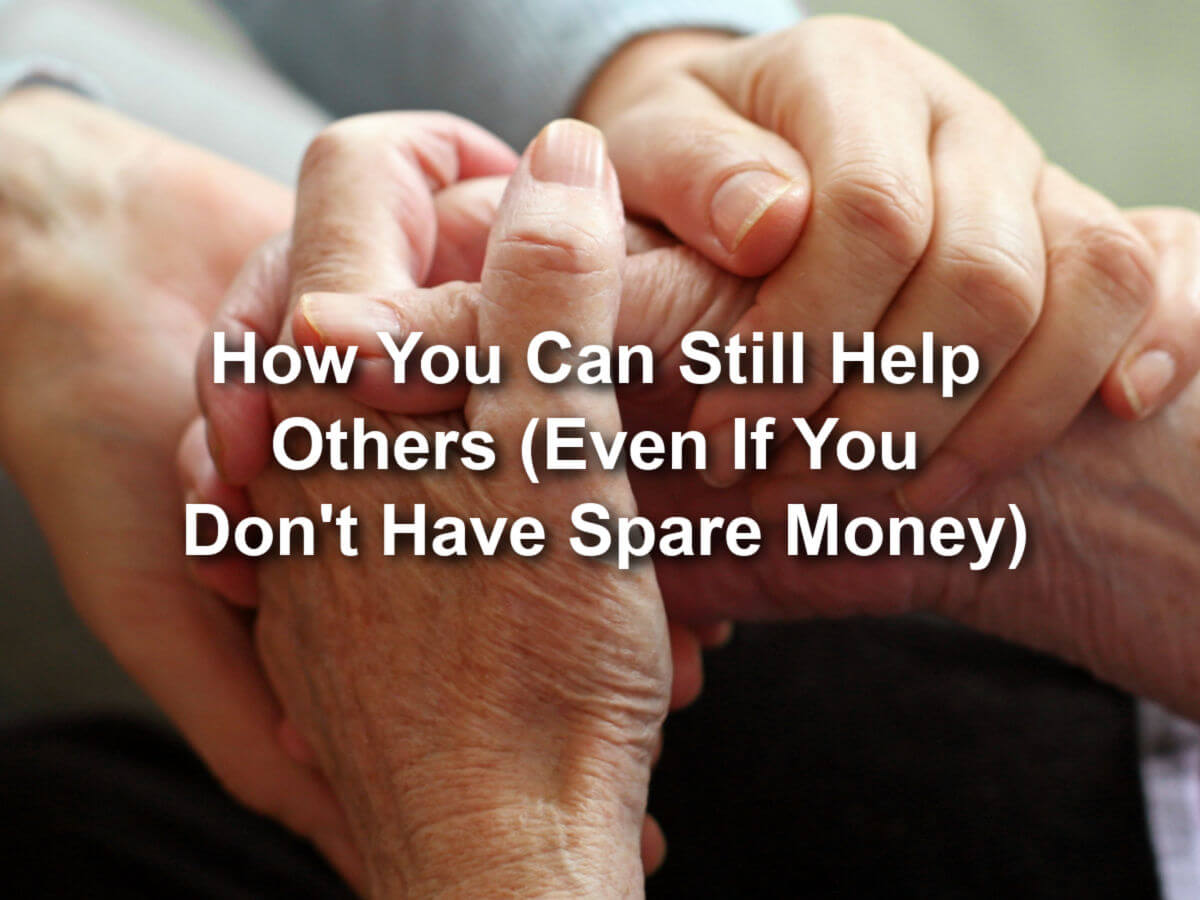 helping others without spare money