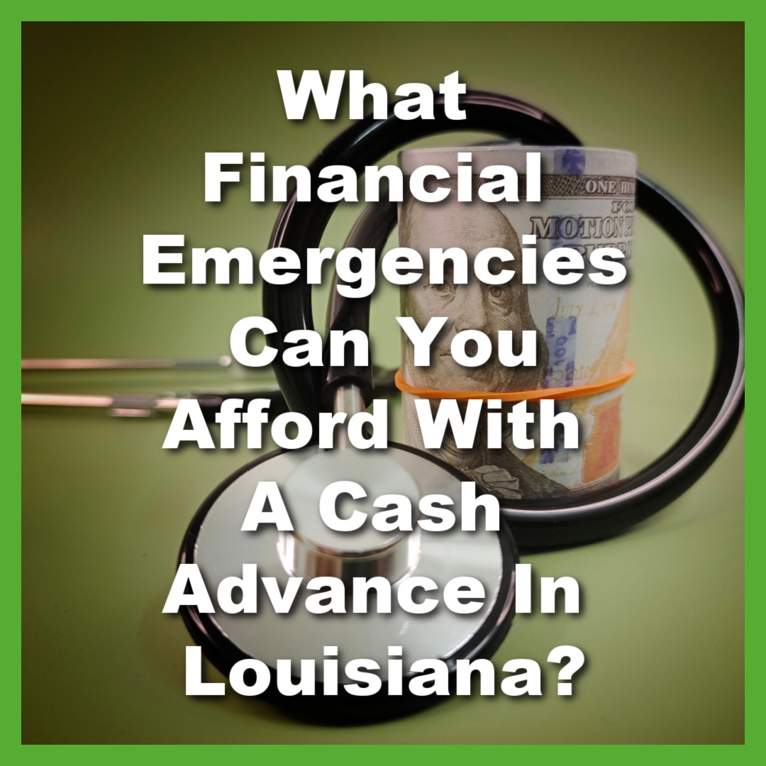 getting money from a cash advance for a medical emergency