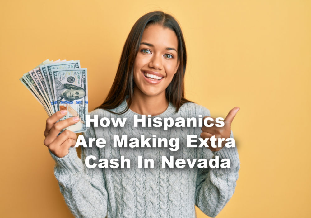 Hispanic woman with extra cash