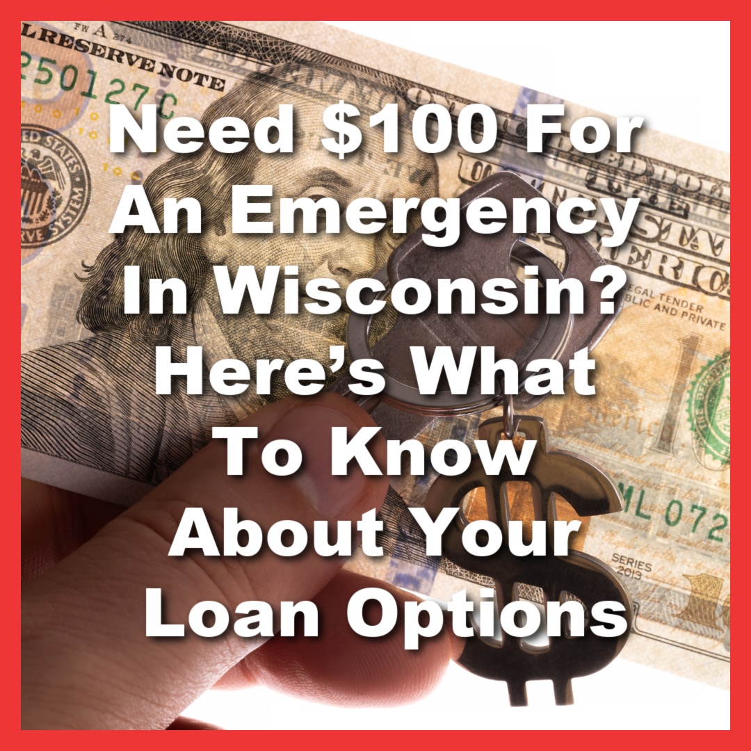 holding $100 bill from a title loan and a key