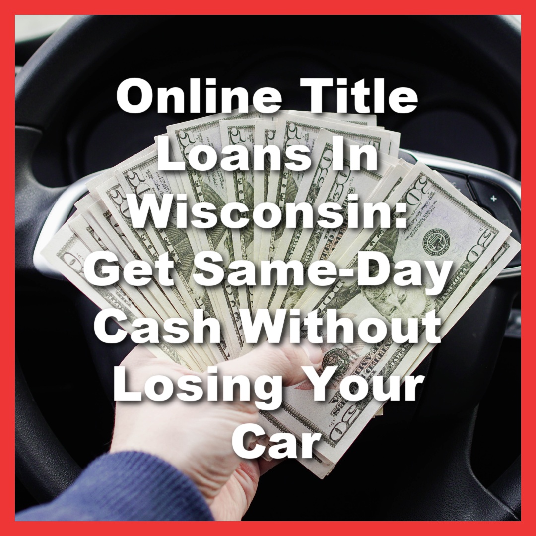 holding title loan cash behind steering wheel