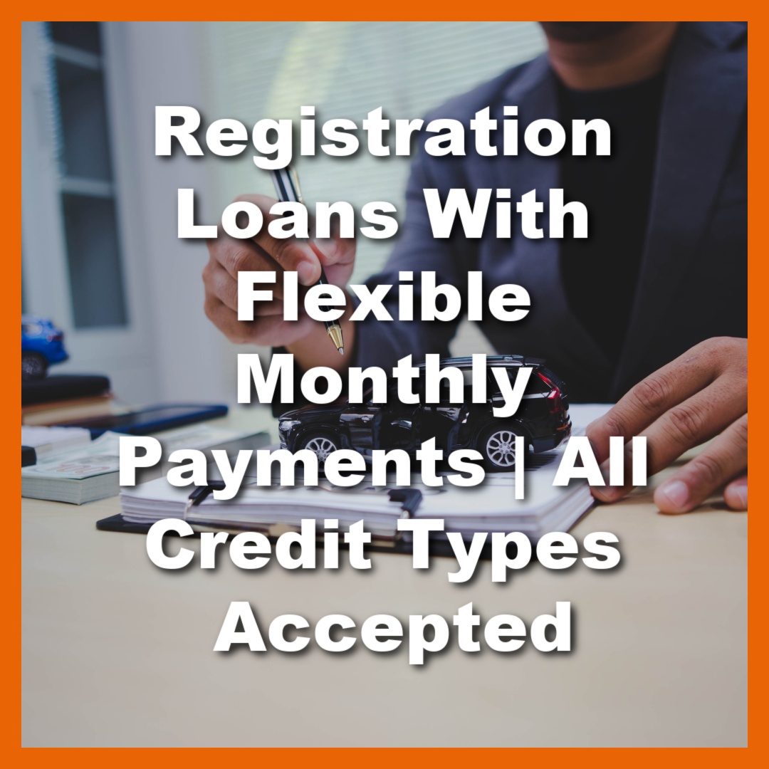 loan rep explains registration loans with text Registration Loans With Flexible Monthly Payments | All Credit Types Accepted