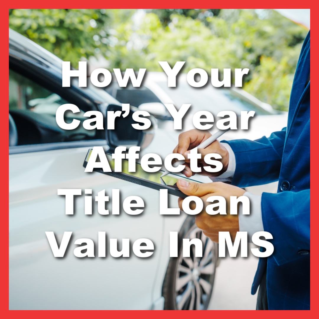 loan rep inspects car's year for title loan value