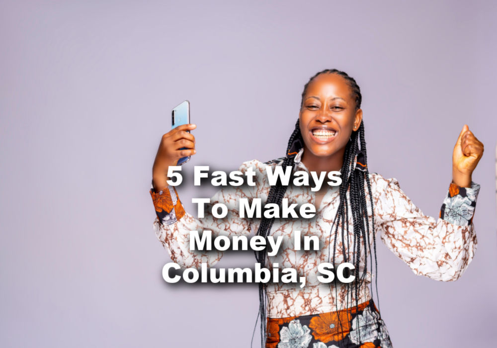 woman making money with title loans Columbia, SC