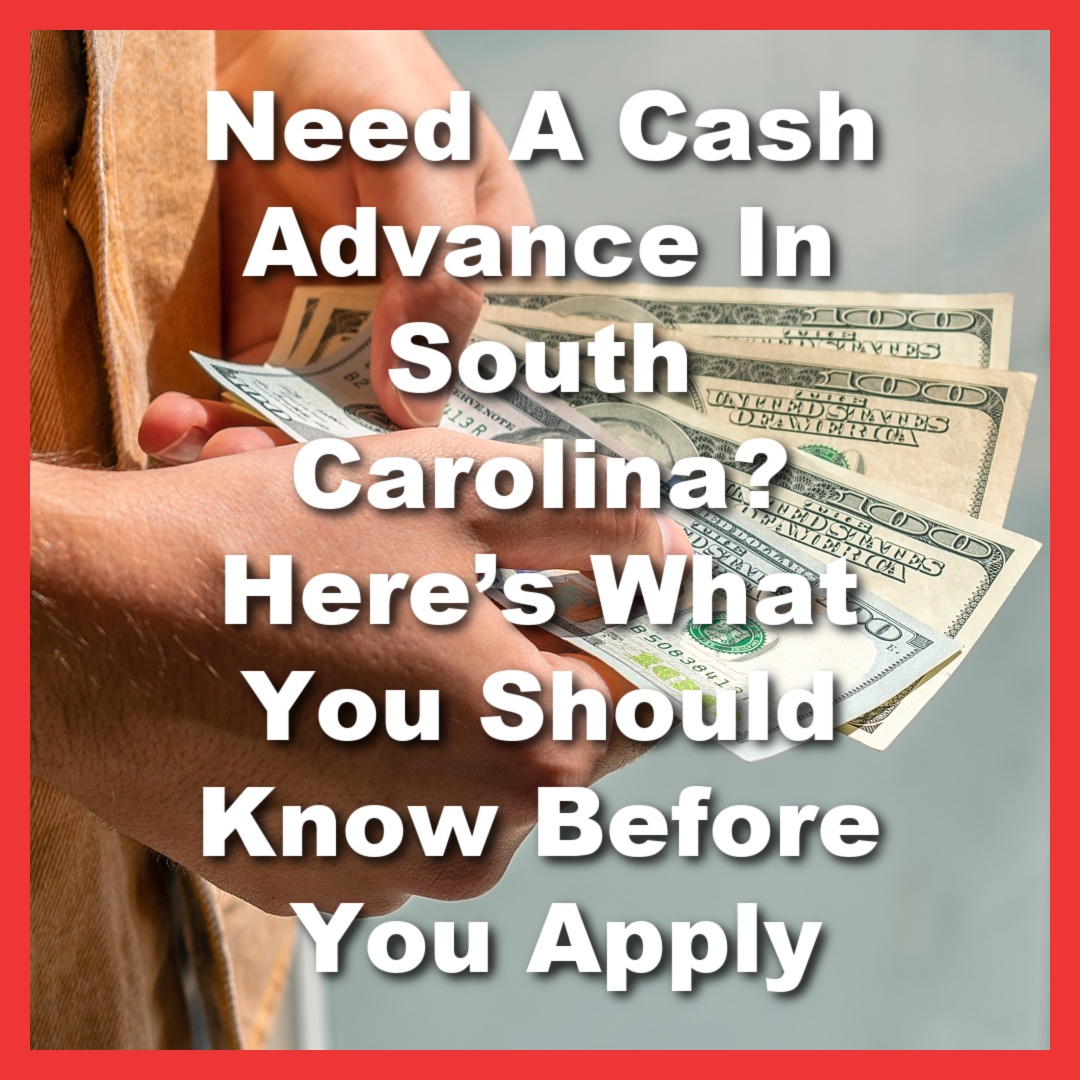 man holds money from cash advance
