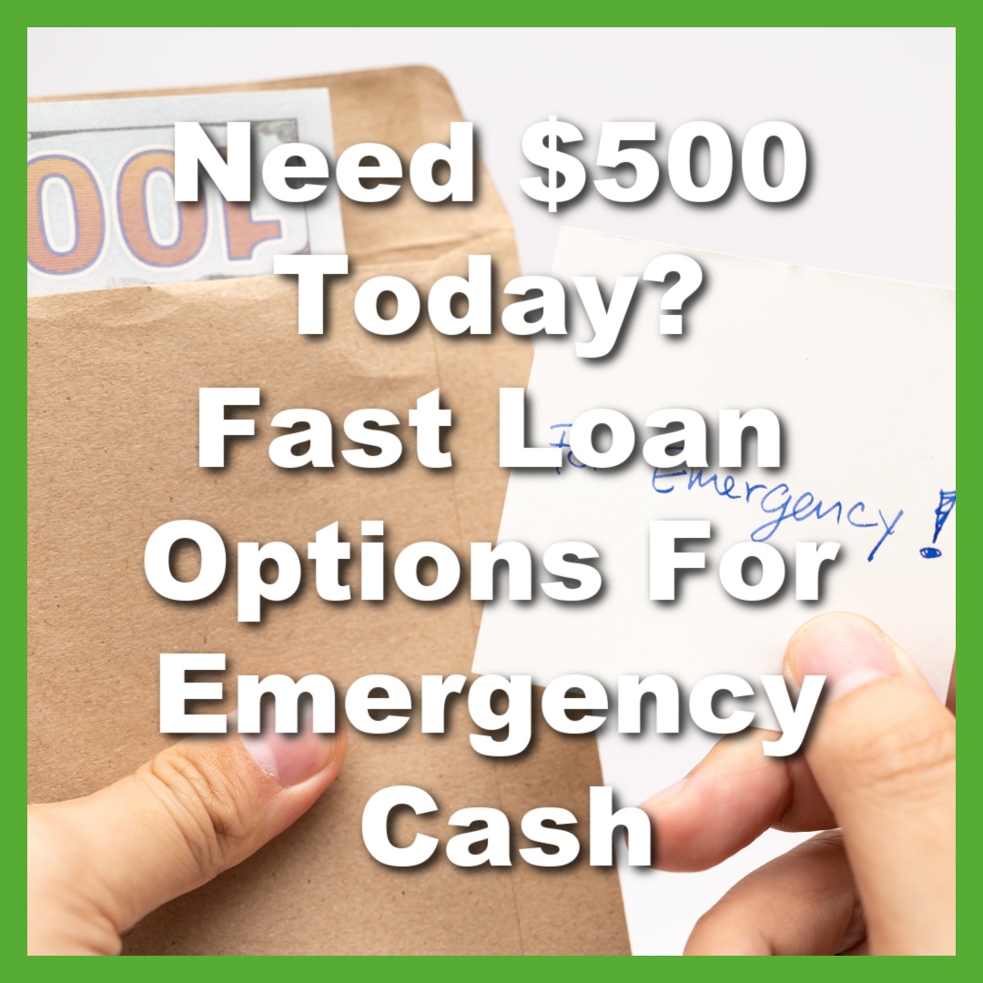 man holds note that says "for emergency" and money