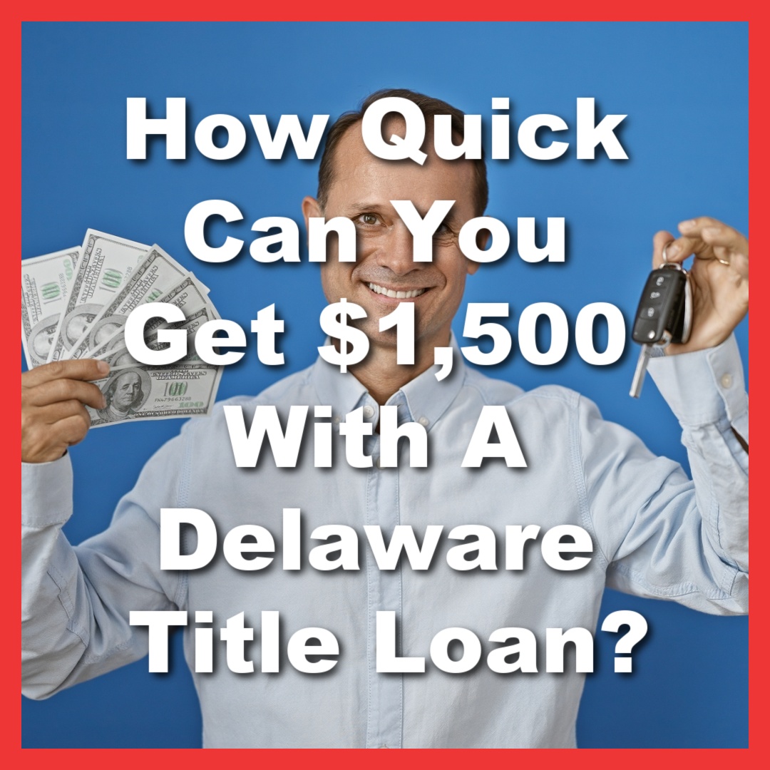 man holds title loan cash and car keys