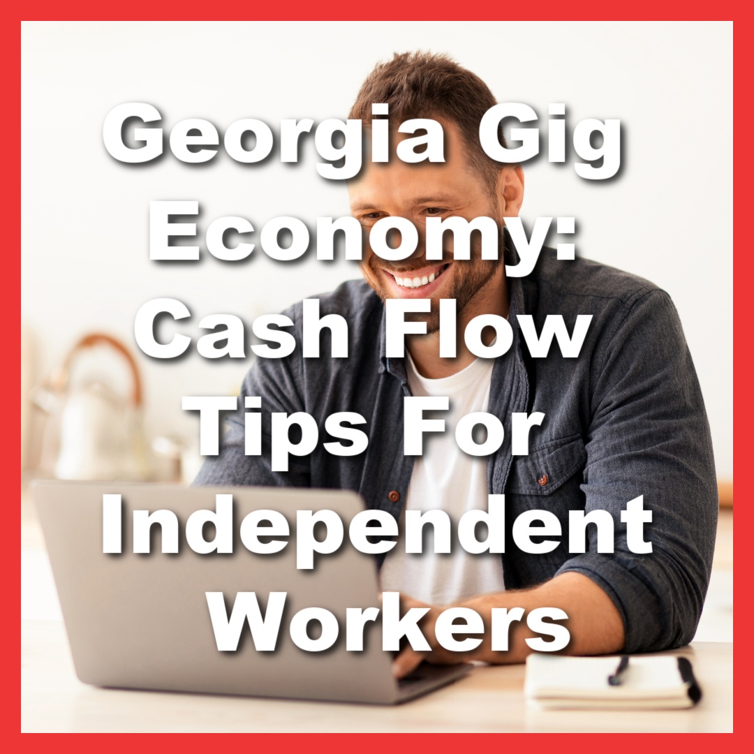 man manages gig economy income online