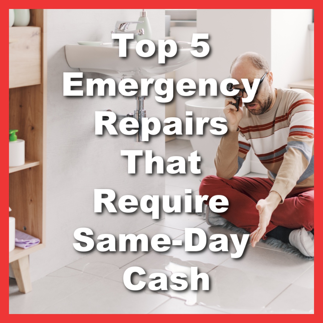 man needs payday loan cash to fix leaky pipe