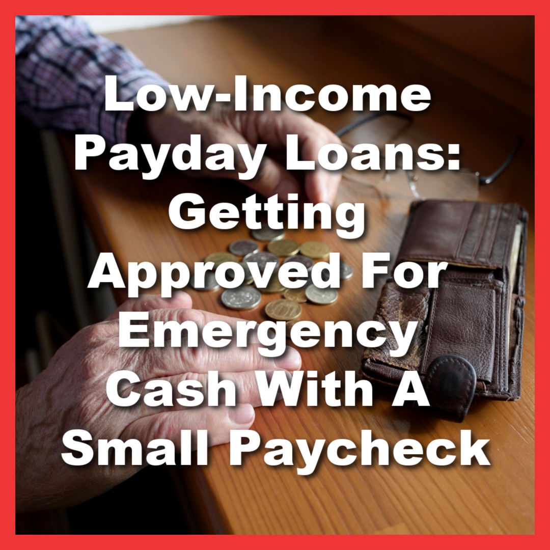 man with low income needs cash advance for emergency