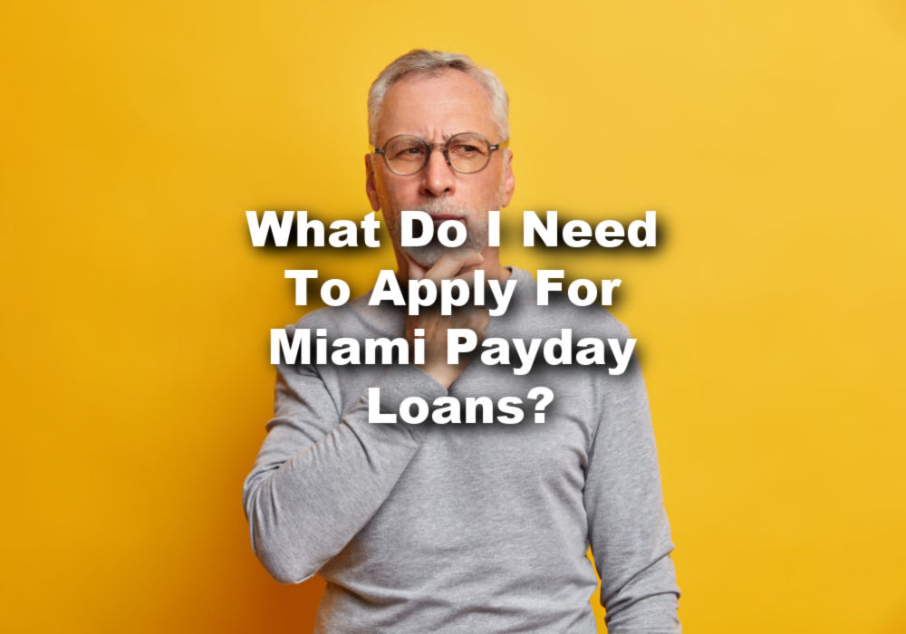 man wondering about Miami payday loans